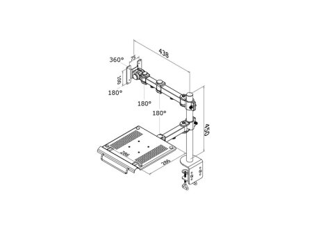 NB/MONITOR ACC DESK MOUNT/FPMA-D960NOTEBOOK NEOMOUNTS 2