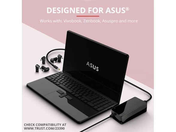 NB ACC AC ADAPTER 90W MAXO//ASUS BLACK 23390 TRUST 1