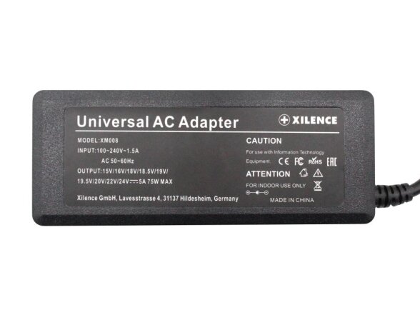 NB ACC AC ADAPTER UNIV. 75W/XM008 XILENCE 4 NB ACC AC ADAPTER UNIV. 75W/XM008 XILENCE 4