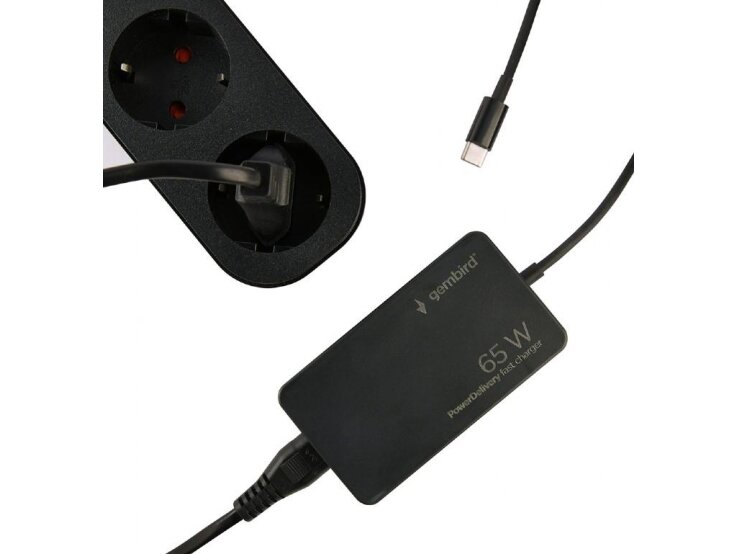 NB ACC AC ADAPTER 65W/NPA-AC-PDQC65-01 GEMBIRD 1