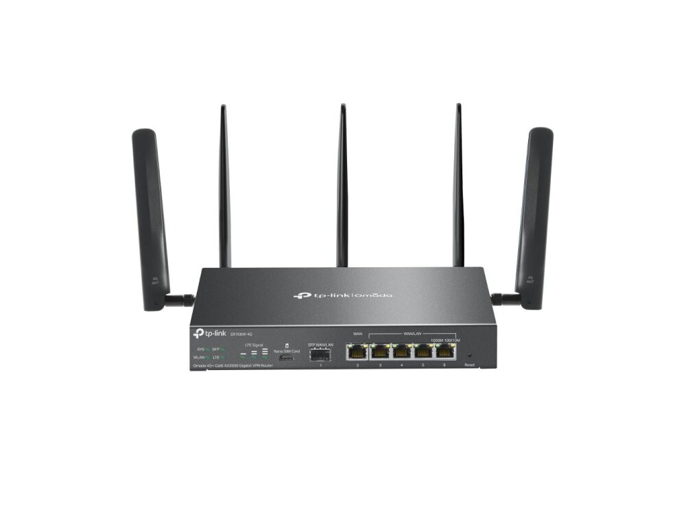 NET ROUTER 1000M 6PORT VPN/OMADA 4G+ ER706W-4G TP-LINK