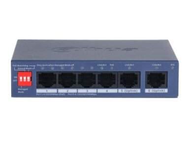 NET SWITCH 5PORT 4POE 100M/CS4006-4ET2GT-36 DAHUA