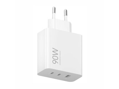 Pakrovėjas Xiaomi 90W HyperCharge Power Adapter (3-Port), EU | White