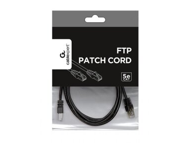 PATCH CABLE CAT5E FTP 2M/PP22-2M/BK GEMBIRD