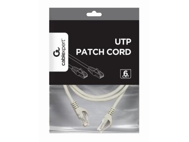 PATCH CABLE CAT6 UTP 2M/GREY PP6U-2M GEMBIRD