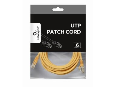 PATCH CABLE CAT6 UTP 3M/YELLOW PP6U-3M/Y GEMBIRD