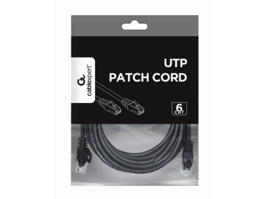 PATCH CABLE CAT6 UTP 5M/BLACK PP6U-5M/BK GEMBIRD