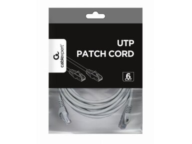 PATCH CABLE CAT6 UTP 5M/GREY PP6U-5M GEMBIRD