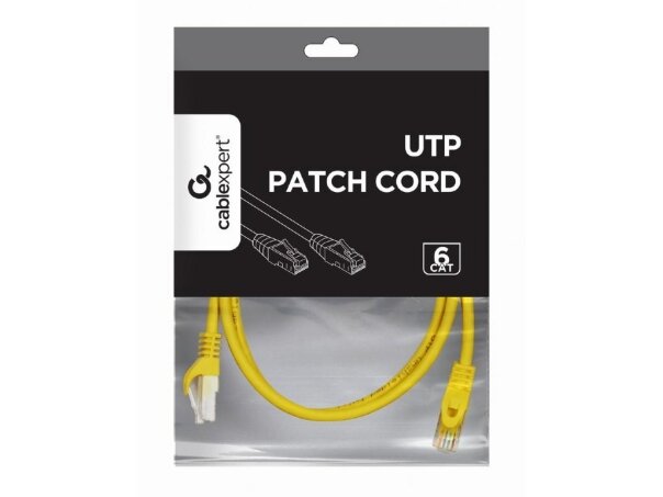 PATCH CABLE CAT6 UTP 2M/YELLOW PP6U-2M/Y GEMBIRD 1 PATCH CABLE CAT6 UTP 2M/YELLOW PP6U-2M/Y GEMBIRD 1