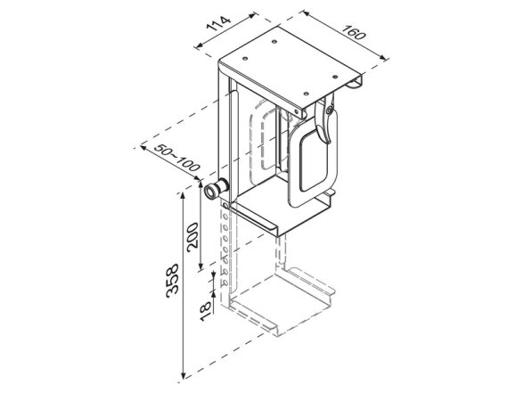 PC ACC DESK MOUNT 10KG/CPU-D075BLACK NEOMOUNTS 3
