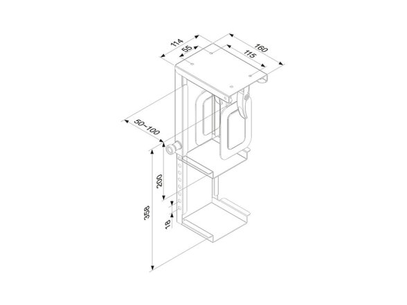 PC ACC DESK MOUNT 10KG/CPU-D075BLACK NEOMOUNTS 5