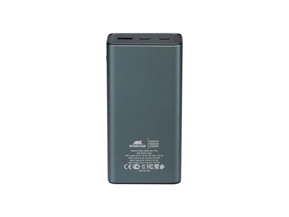 POWER BANK USB 20000MAH/VA1022 RIVACASE 2 POWER BANK USB 20000MAH/VA1022 RIVACASE 2
