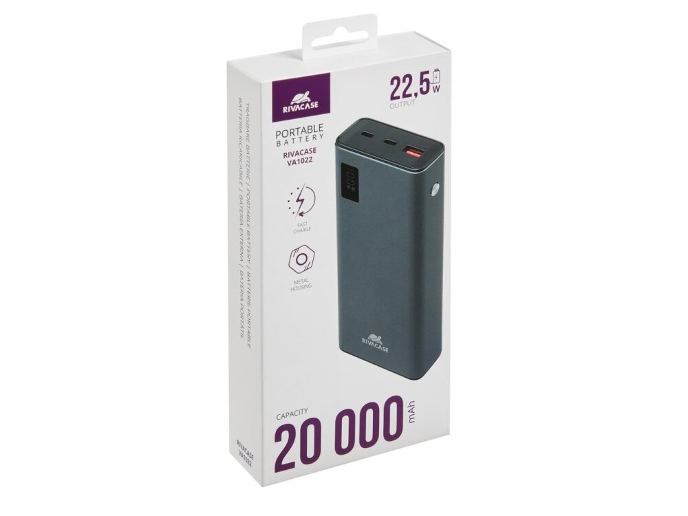 POWER BANK USB 20000MAH/VA1022 RIVACASE 8