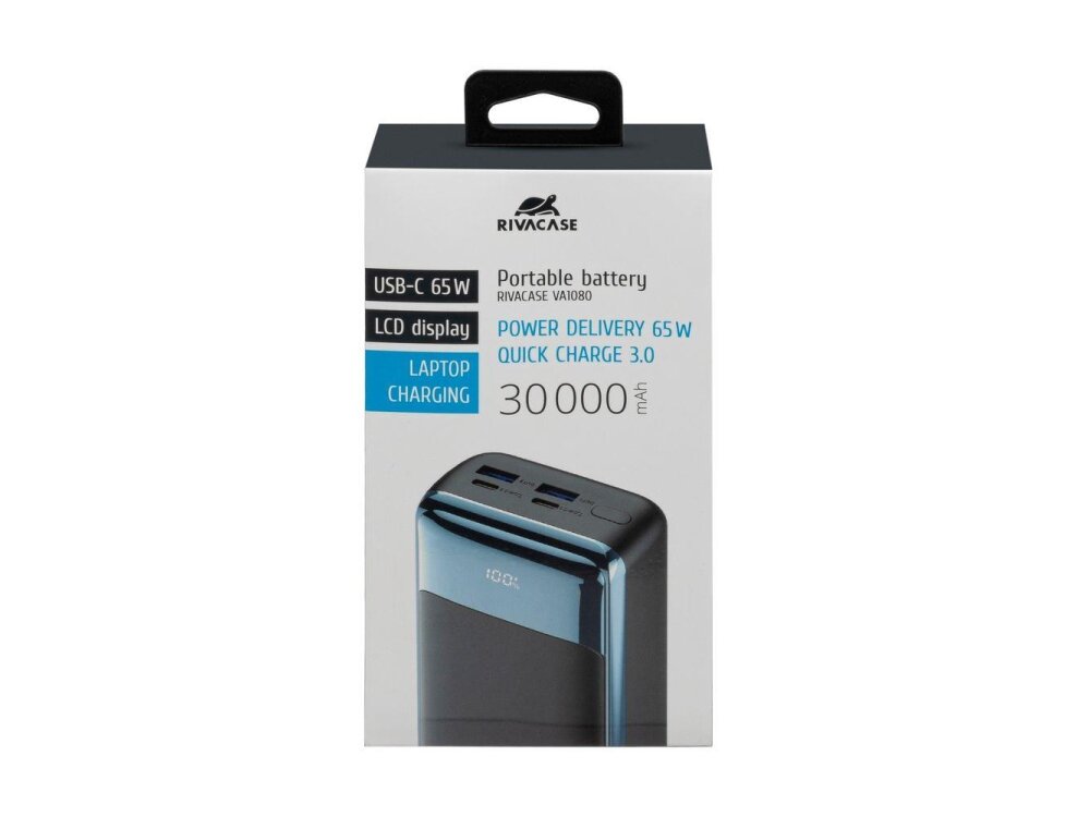 POWER BANK USB 30000MAH/VA1080 RIVACASE 5 POWER BANK USB 30000MAH/VA1080 RIVACASE 5