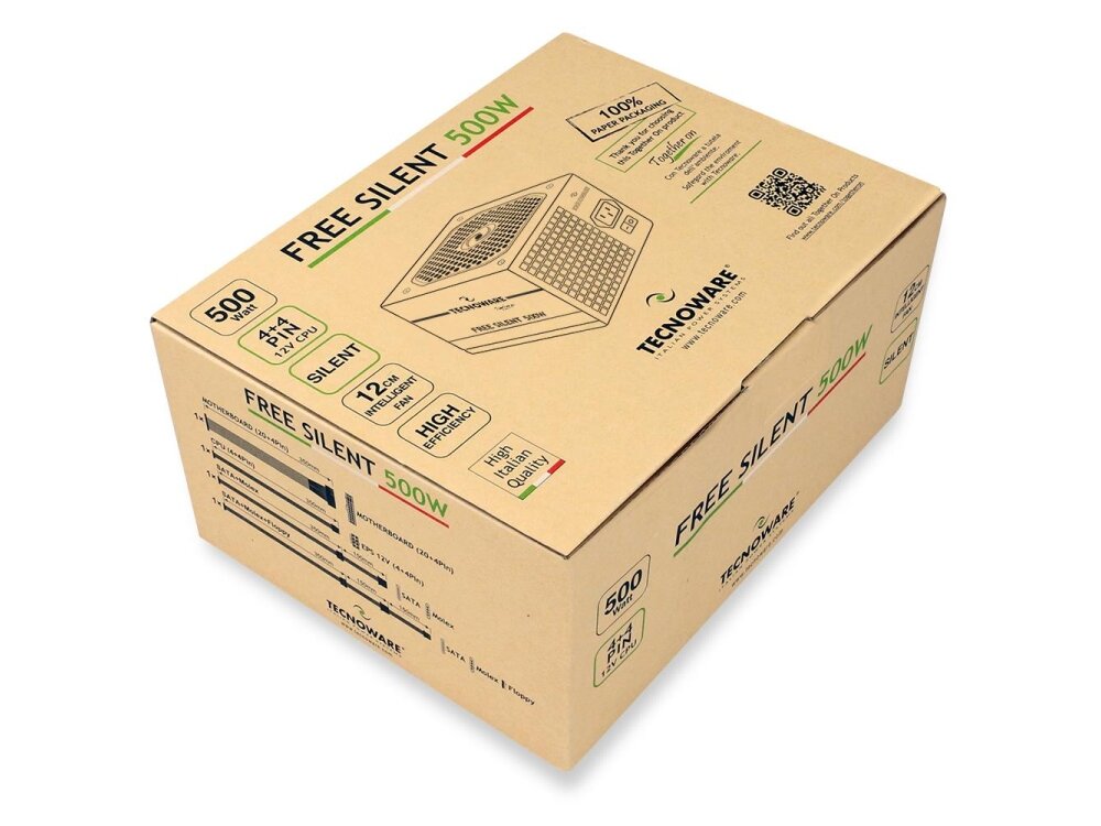 Power Supply|TECNOWARE|500 Watts|MTBF 100000 hours|FAL506FS12B 3