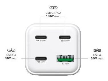 POWER ADAPTER USB 100W/GAN FAST MRMA124 MEDIARANGE 3 POWER ADAPTER USB 100W/GAN FAST MRMA124 MEDIARANGE 3