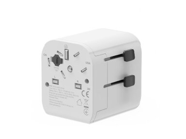 POWER ADAPTER EU TO UNIV. 12W/WHT TPA-EU2A12-01-W GEMBIRD