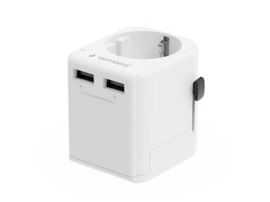 POWER ADAPTER EU TO UNIV. 12W/WHT TPA-EU2A12-01-W GEMBIRD