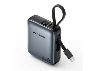 POWER BANK USB 10000MAH 35W/MINI GRAY FHEH0 VENTION