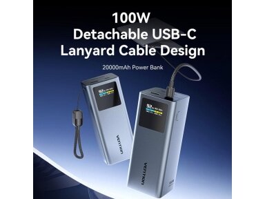 POWER BANK USB 20000MAH 100W/FKCH0 VENTION