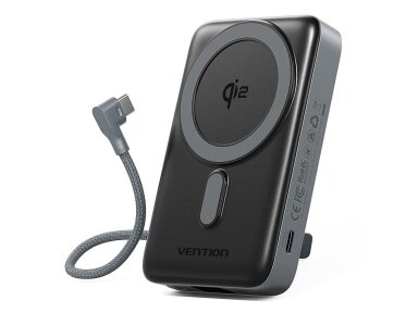 POWER BANK WRL 10000MAH 35W/GREY FKHH0 VENTION