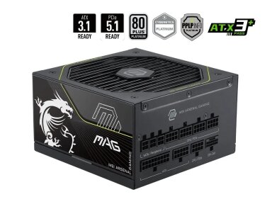 Power Supply|MSI|MAG A1200PLS PCIE5|ATX|PC|100 - 240 V|1200 W|MAGA1200PLSPCIE5