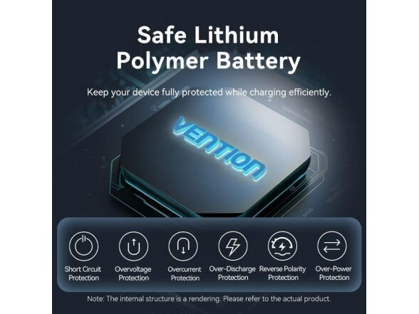 POWER BANK USB 10000MAH 35W/MINI GRAY FHEH0 VENTION 9 POWER BANK USB 10000MAH 35W/MINI GRAY FHEH0 VENTION 9