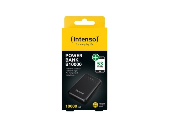 POWER BANK USB 10000MAH/BLACK B10000 7320530 INTENSO 1 POWER BANK USB 10000MAH/BLACK B10000 7320530 INTENSO 1