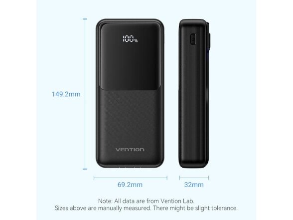 POWER BANK USB 20000MAH 22.5W/WHITE FHPW0 VENTION 14 POWER BANK USB 20000MAH 22.5W/WHITE FHPW0 VENTION 14