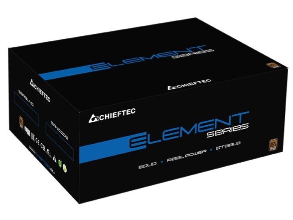Power Supply|CHIEFTEC|500 Watts|Efficiency 80 PLUS BRONZE|PFC Active|ELP-500S 2
