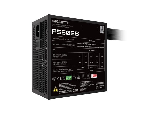 Power Supply|GIGABYTE|550 Watts|Efficiency 80 PLUS SILVER|PFC Active|MTBF 100000 hours|GP-P550SS 3 Power Supply|GIGABYTE|550 Watts|Efficiency 80 PLUS SILVER|PFC Active|MTBF 100000 hours|GP-P550SS 3