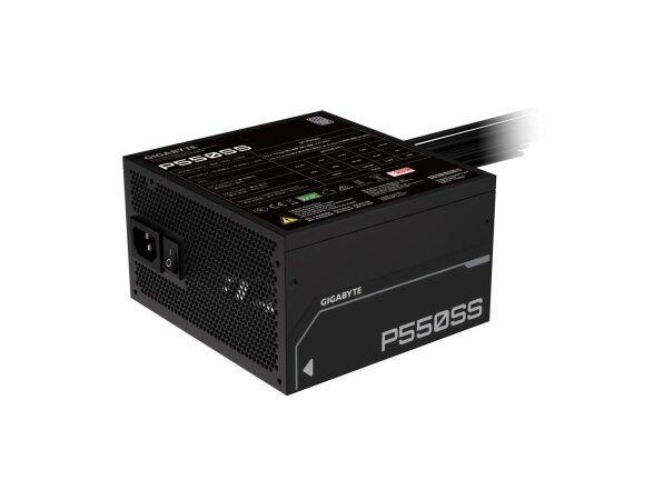 Power Supply|GIGABYTE|550 Watts|Efficiency 80 PLUS SILVER|PFC Active|MTBF 100000 hours|GP-P550SS 6