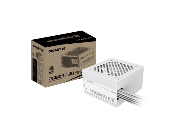 Power Supply|GIGABYTE|GP-P550SS ICE|550 Watts|Efficiency 80 PLUS SILVER|PFC Active|MTBF 100000 hours|GP-P550SSICE 5