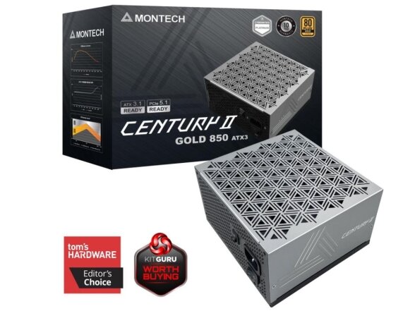 Power Supply|MONTECH|CENTURY II|ATX|850 W|CENTURYII850
