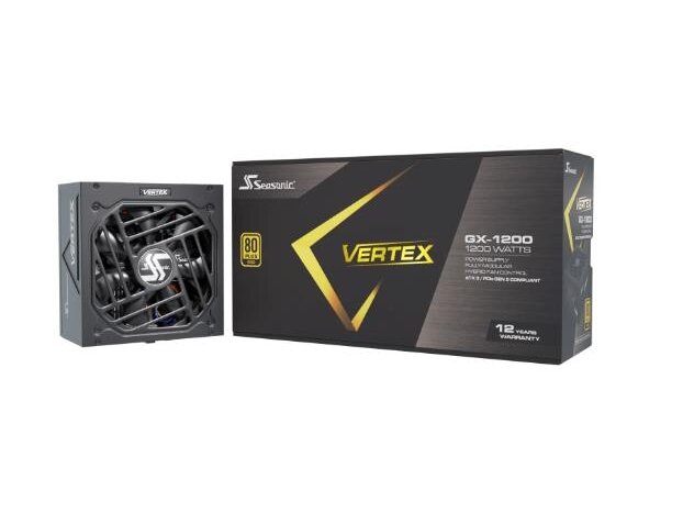 Power Supply|SEASONIC|VERTEX GX|1200 Watts|Efficiency 80 PLUS GOLD|MTBF 100000 hours|VERTEXGX-1200 1