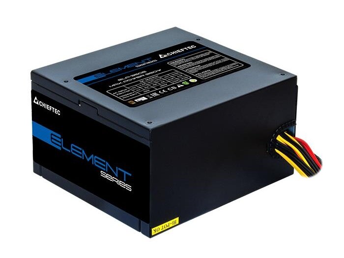 Power Supply|CHIEFTEC|500 Watts|Efficiency 80 PLUS BRONZE|PFC Active|ELP-500S 1