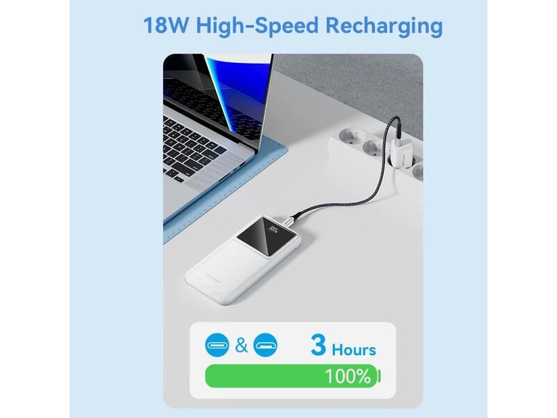 POWER BANK USB 10000MAH 22.5W/BLACK FHKB0 VENTION 9