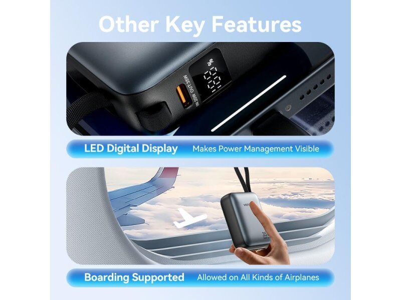 POWER BANK USB 10000MAH 35W/MINI GRAY FHEH0 VENTION 10 POWER BANK USB 10000MAH 35W/MINI GRAY FHEH0 VENTION 10