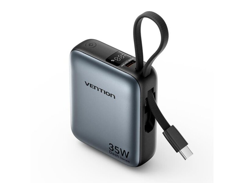 POWER BANK USB 10000MAH 35W/MINI GRAY FHEH0 VENTION POWER BANK USB 10000MAH 35W/MINI GRAY FHEH0 VENTION