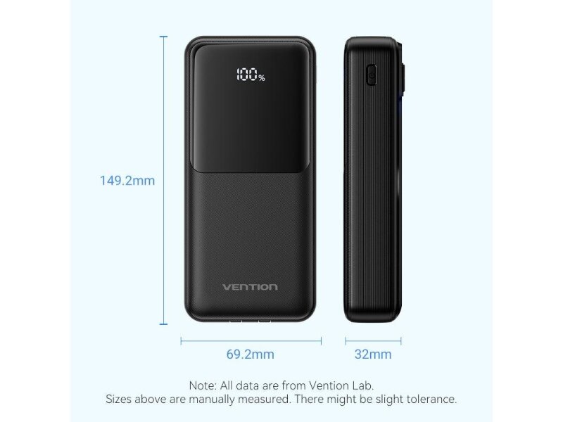 POWER BANK USB 20000MAH 22.5W/WHITE FHPW0 VENTION 14