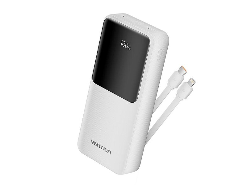 POWER BANK USB 20000MAH 22.5W/WHITE FHPW0 VENTION POWER BANK USB 20000MAH 22.5W/WHITE FHPW0 VENTION