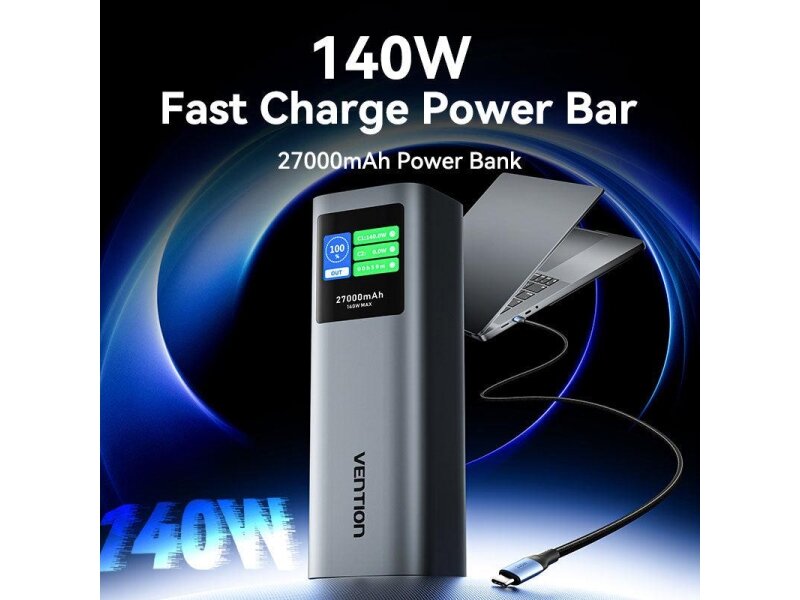 POWER BANK USB 27000MAH 140W/FKEH0 VENTION 2 POWER BANK USB 27000MAH 140W/FKEH0 VENTION 2