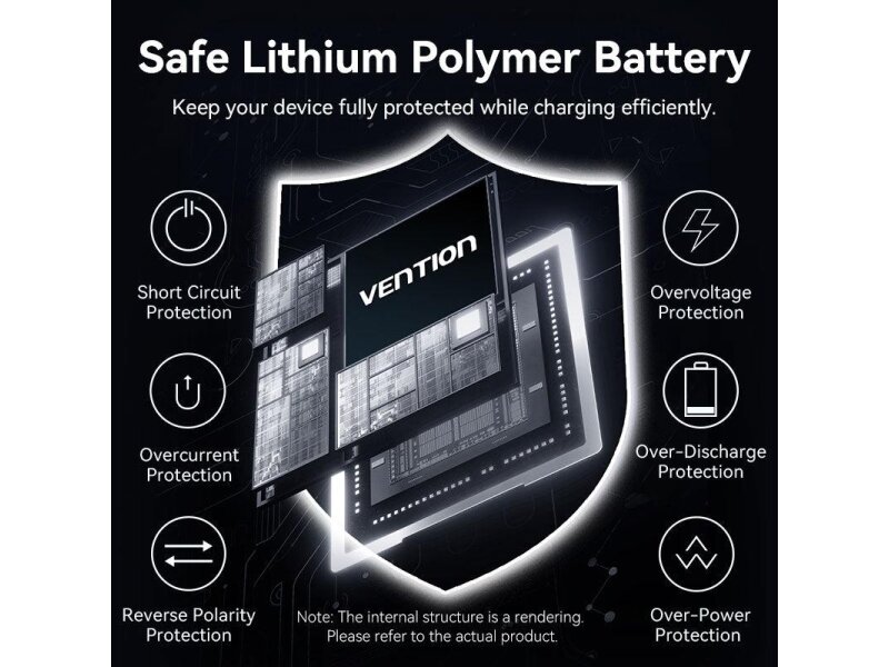 POWER BANK WRL 10000MAH 35W/GREY FKHH0 VENTION 5 POWER BANK WRL 10000MAH 35W/GREY FKHH0 VENTION 5