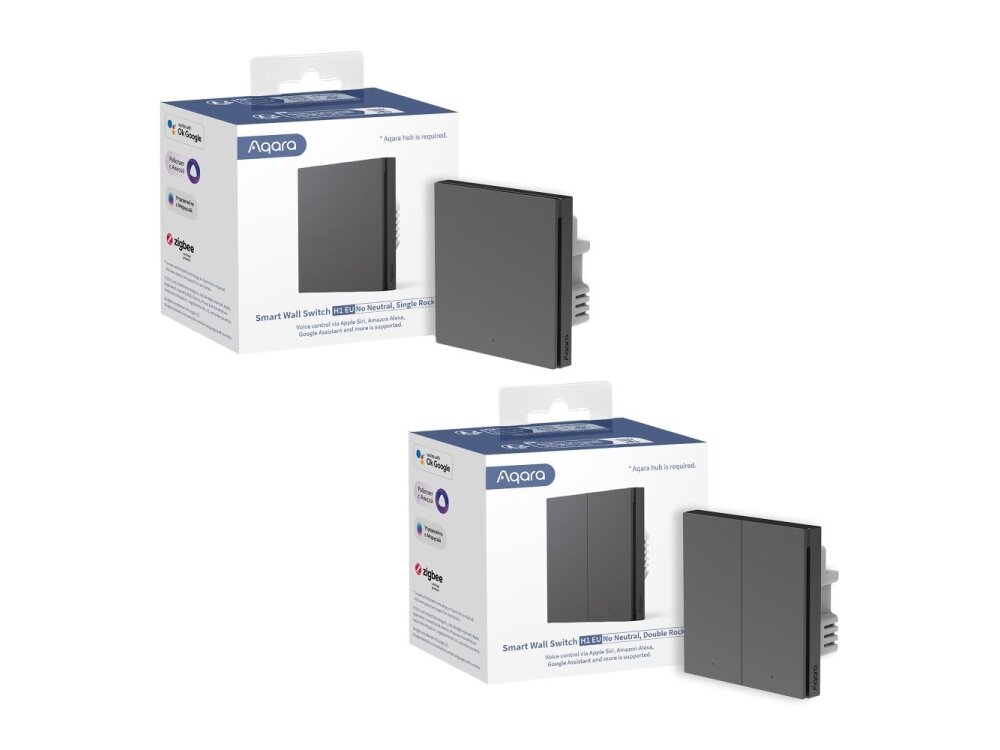 SMART HOME WIRED SWITCH SINGLE/WS-EUK01 GREY AQARA