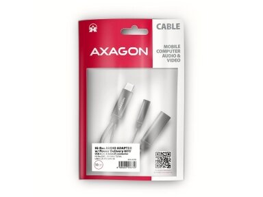 SOUND CARD ADAPTER USB-C/3.5MM/HI-RES DAC ADA-HCPD AXAGON