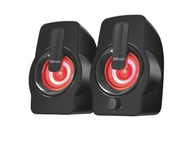 Speaker|TRUST|Gemi RGB|P.M.P.O. 12 Watts|1xAudio-In|Black|22948
