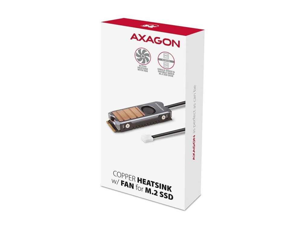 SSD ACC COOLER M.2 COPPER FAN/CLR-M2FAN AXAGON 2 SSD ACC COOLER M.2 COPPER FAN/CLR-M2FAN AXAGON 2