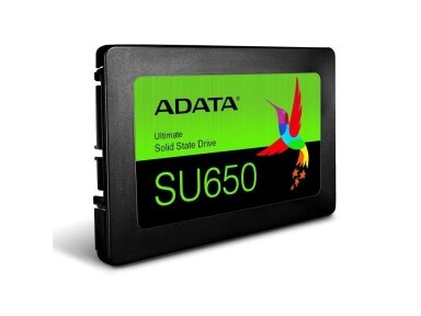SSD|ADATA|SU650|1TB|SATA 3.0|Write speed 450 MBytes/sec|Read speed 520 MBytes/sec|2,5"|TBW 600 TB|MTBF 2000000 hours|ASU650SS-1TT-R