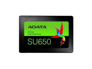 SSD|ADATA|SU650|1TB|SATA 3.0|Write speed 450 MBytes/sec|Read speed 520 MBytes/sec|2,5"|TBW 600 TB|MTBF 2000000 hours|ASU650SS-1TT-R