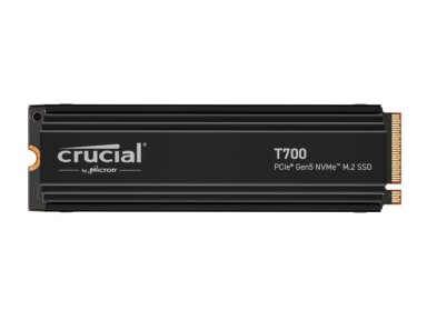 SSD|CRUCIAL|T700|4TB|M.2|PCIe Gen5|NVMe|TLC|Write speed 11800 MBytes/sec|Read speed 12400 MBytes/sec|TBW 2400 TB|CT4000T700SSD5